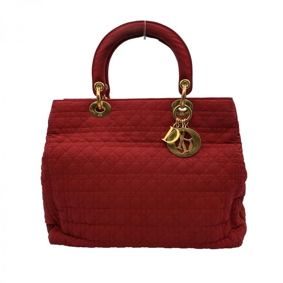 Christian Dior Lady Dior Nylon Medium Tote w Dustbag - Picture 1 of 13